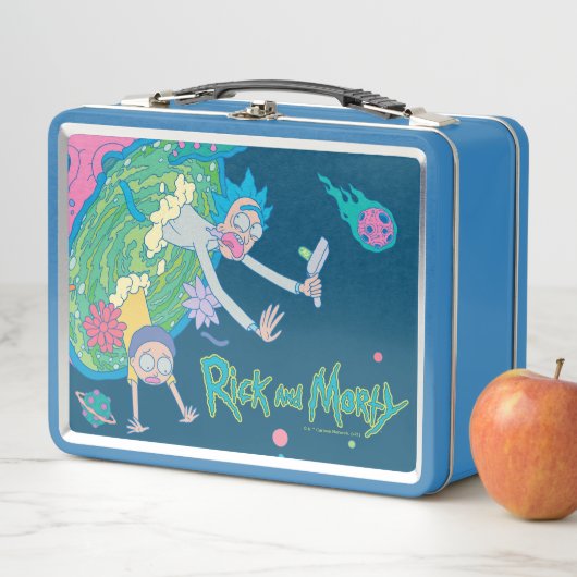 リックとモルティ™ |感染したポータルからの落下 メタルランチボックス (インサイチュ)