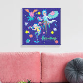 リックとモルティ™ |感染細胞パターンの中 キャンバスプリント (インサイチュ (リビング))