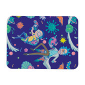 リックとモルティ™ |感染細胞パターンの中 マグネット (横)