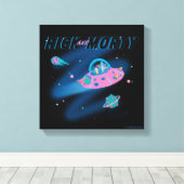 リックとモルティ™ |旅行スルー宇宙 キャンバスプリント (インサイチュ (ウッドフロア))