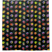 リックとモルティ™ |旋回サイケデリックパターン シャワーカーテン (正面)