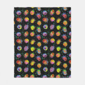 リックとモルティ™ |旋回サイケデリックパターン フリースブランケット (正面)