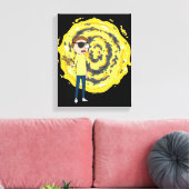 リックとモルティ™ | 邪悪なモティーポータル キャンバスプリント (インサイチュ (リビング))