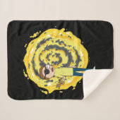 リックとモルティ™ | 邪悪なモティーポータル シェルパブランケット (正面(横))