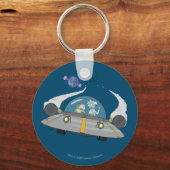 リックとモルティ™ |飛んでいる宇宙船 キーホルダー (正面)