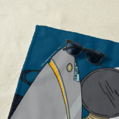 リックとモルティ™ |飛んでいる宇宙船 ビーチタオル (インサイチュ)