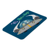 リックとモルティ™ |飛んでいる宇宙船 マグネット (左側)