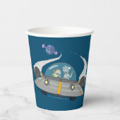 リックとモルティ™ |飛んでいる宇宙船 紙コップ (正面)