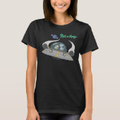 リックとモルティ™ |飛んでいる宇宙船 Tシャツ (正面)