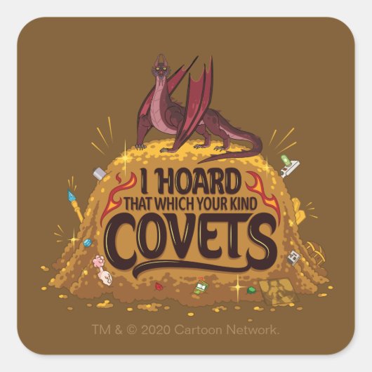 リックとモルティ™ | Balthromaw's Hoard スクエアシール (正面)