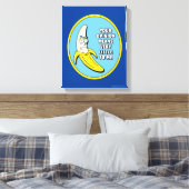 リックとモルティ™ | Banana Rick Badge キャンバスプリント (インサイチュ (寝室))