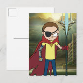 リックとモルティ™ | Evil Morty インビテーションポストカード (正面/裏面)