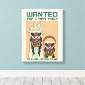 リックとモルティ™ | Glorzo Wanted Poster キャンバスプリント (インサイチュ (ウッドフロア))