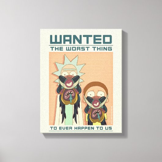 リックとモルティ™ | Glorzo Wanted Poster キャンバスプリント (正面)
