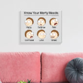 リックとモルティ™ | Mortyの気分 キャンバスプリント (インサイチュ (リビング))