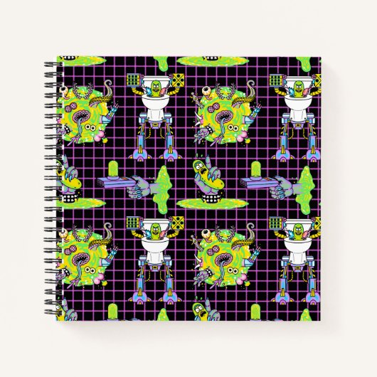 リックとモルティ™ | Pickle Rick Portalパターン ノートブック (正面)