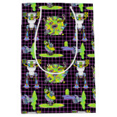 リックとモルティ™ | Pickle Rick Portalパターン ミディアムペーパーバッグ (正面)