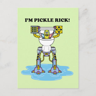 リックとモルティ™   Pickle Rick Toilet Mech インビテーションポストカード