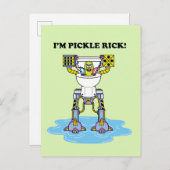 リックとモルティ™ | Pickle Rick Toilet Mech インビテーションポストカード (正面/裏面)