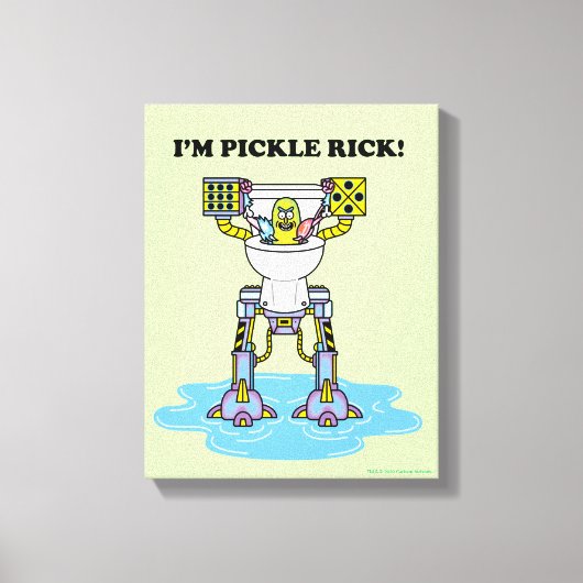 リックとモルティ™ | Pickle Rick Toilet Mech キャンバスプリント (正面)