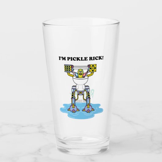 リックとモルティ™ | Pickle Rick Toilet Mech タンブラーグラス (正面)