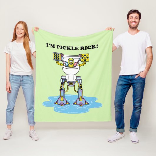 リックとモルティ™ | Pickle Rick Toilet Mech フリースブランケット (インサイチュ)