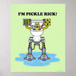 リックとモルティ™   Pickle Rick Toilet Mech ポスター