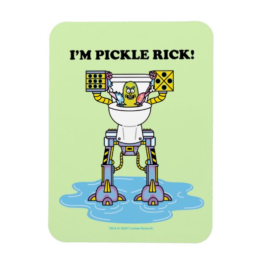 リックとモルティ™ | Pickle Rick Toilet Mech マグネット (縦)