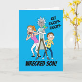 リックとモルティ™ | Rick、Morty、Summer カード (黄色い花)