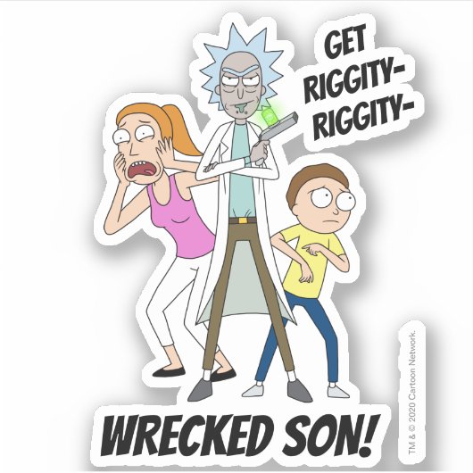リックとモルティ™ | Rick、Morty、Summer シール (正面)