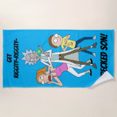 リックとモルティ™ | Rick、Morty、Summer ビーチタオル (正面)