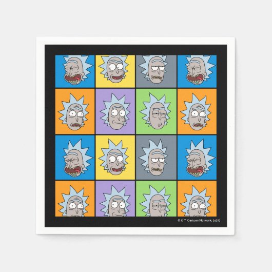 リックとモルティ™ | Rick's Moods スタンダードカクテルナプキン (正面)