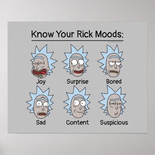 リックとモルティ™ | Rick's Moods ポスター (正面)