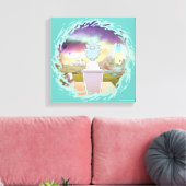 リックとモルティ™ | Rick's Private Place キャンバスプリント (インサイチュ (リビング))