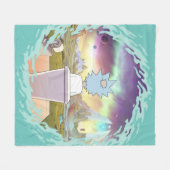 リックとモルティ™ | Rick's Private Place フリースブランケット (正面(横))