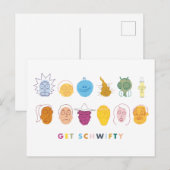 リックとモルティ™ | Schwiftyの取得 インビテーションポストカード (正面/裏面)