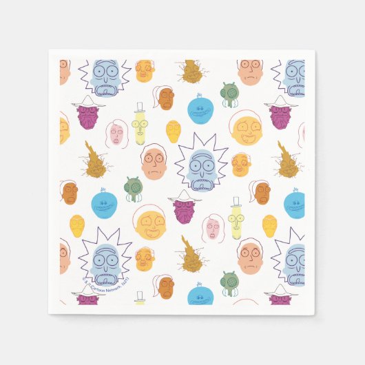 リックとモルティ™ | Schwiftyの取得 スタンダードカクテルナプキン (正面)