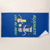 リックとモルティ™ | Schwiftyを獲得する時間 ビーチタオル (正面)