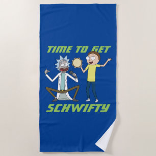 リックとモルティ™   Schwiftyを獲得する時間 ビーチタオル