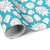 リックとモルティ™ | Smithファミリのヘッドパターン ラッピングペーパー (ロールコーナー)