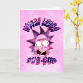 リックとモルティ™ | Wbba Lubba Dub-Dub カード (黄色い花)