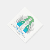 リックとモルティ™ |Yes女王 スタンダードカクテルナプキン (角)