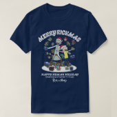 リックとモーティのメリークリスマス・リクマスハッピーヒューマン Tシャツ (デザイン正面)