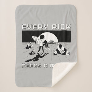 リックには皆モーティーが必要だ シェルパブランケット