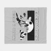 リックには皆モーティーが必要だ フリースブランケット (正面(横))