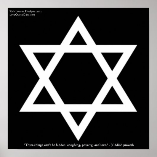 リックのラブポスターに関する有名なYiddish引用文 ポスター (正面)