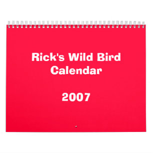 リックの野生の鳥のカレンダー2007年 カレンダー