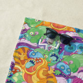 リックアポカリプスパーティーエイリアンパターン ビーチタオル (インサイチュ)