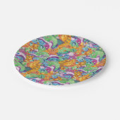 リックアポカリプスパーティーエイリアンパターン ペーパープレート (アングル)