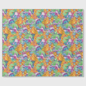 リックアポカリプスパーティーエイリアンパターン ラッピングペーパー (フラット)